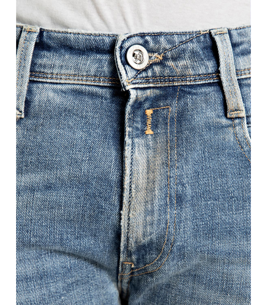 スリム ANBASS MAESTRO ストレッチデニム 詳細画像 ブルー 5